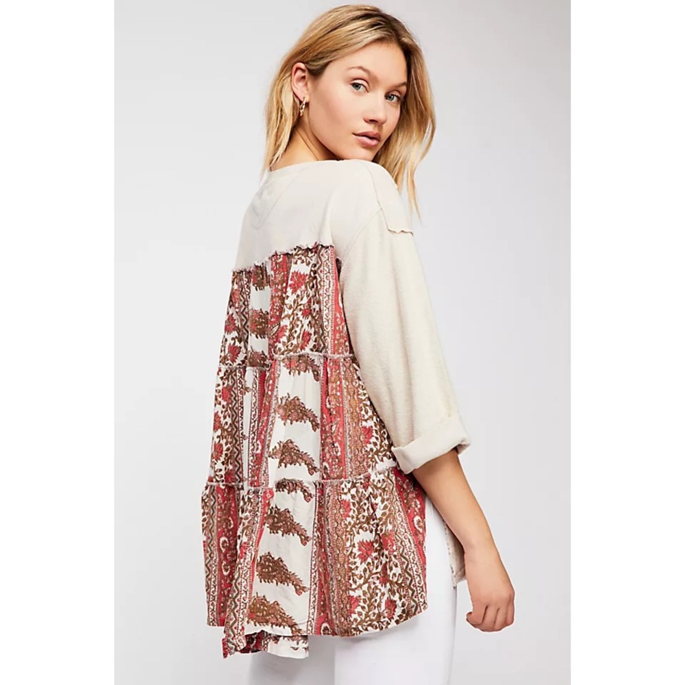 Free People Cool Baby Pullover light pink  SMALL